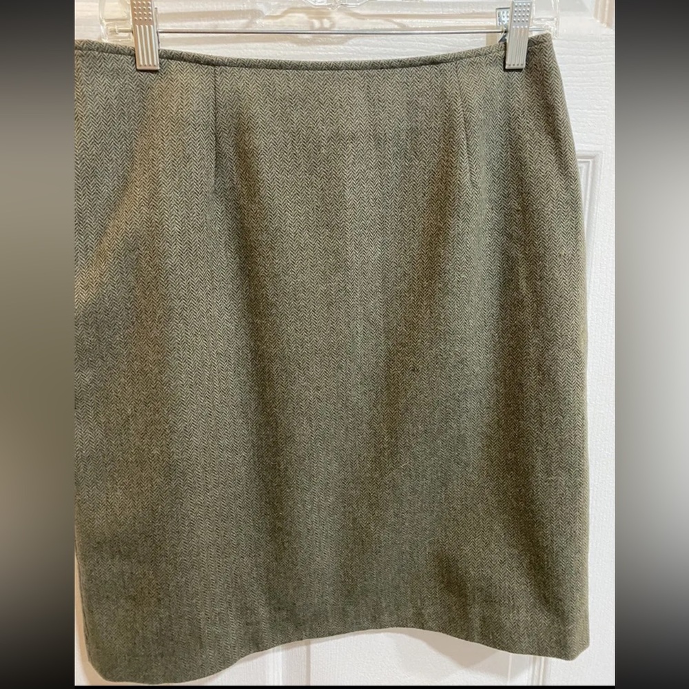 Geoffrey Beene Sport Grey Wool Business Skirt Women Sz 6 Fully Lined